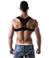 💪 enhanced posture corrector by back brace solutions: enhance your posture today and experience incredible benefits/alleviate discomfort - unisex support to rectify poor posture slouching hunching логотип