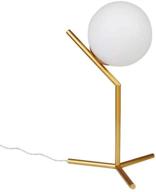 🌍 add vintage charm with dellemade globe table lamp - mid-century golden desk lamp for bedroom, living room, kids room, office - td00965 логотип