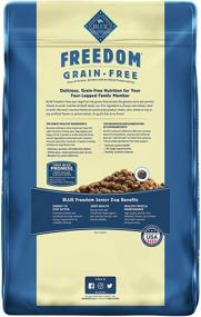 img 3 attached to 🐶 Blue Buffalo Freedom Senior Chicken Grain-Free Natural Dry Dog Food