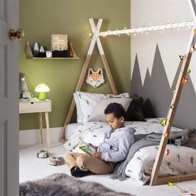 img 1 attached to 🌳 Enhance Kids' Bedrooms with Woodland Battery Operated LED Nursery String Lights from Lights4fun, Inc.