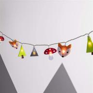 🌳 enhance kids' bedrooms with woodland battery operated led nursery string lights from lights4fun, inc. логотип