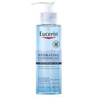 💦 eucerin hydrating face cleansing gel with hyaluronic acid - 6.8 fluid ounces logo