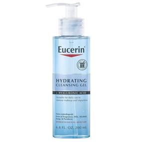 img 4 attached to 💦 Eucerin Увлажняющий очищающий гель для лица с гиалуроновой кислотой - 6,8 жидких унций.