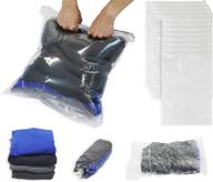 👜 easy houseware 12-pack compression travel bags for clothes (no vacuum required) logo