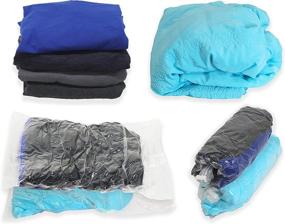 img 3 attached to 👜 Easy Houseware 12-Pack Compression Travel Bags for Clothes (No Vacuum Required)