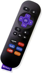 img 1 attached to 📺 Enhanced Roku Remote: Effortless Control with YouTube, Netflix, Crackle, Vudu Keys - Compatible with Roku 1 2 3 4 LT HD XD XS Streaming Player