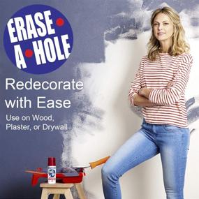 img 1 attached to 🔲 Erase-A-Hole: The Original Drywall Repair Putty - Quick & Easy Solution for Wall, Wood, and Plaster Holes, 4.5oz (1)