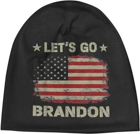 img 4 attached to 🧢 Uiomy America Flag Beanie Hat: Winter Warm Skull Cap for Running, Walking, Camping, Skiing - Men and Women