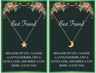 best friend necklace set: star and moon charm friendship gift, matching necklaces for best friends - youralwayscharm logo