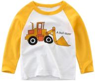 👕 comfortable & stylish warmbaby toddler sleeve t shirts: truck-themed boys' clothing and trendy tops, tees & shirts logo