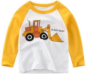 img 2 attached to 👕 Comfortable & Stylish Warmbaby Toddler Sleeve T Shirts: Truck-themed Boys' Clothing and Trendy Tops, Tees & Shirts