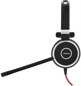 img 2 attached to Jabra Evolve 40 UC Mono Headset – Unified Communications Headphones For VoIP Softphone With Passive Noise Cancellation – USB-Cable With Controller – Black