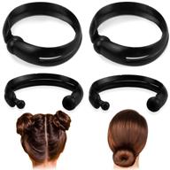 💇 qmsilr 2-pack hair braiding tool set - magic hair sticks holder, bun shapers ponytail maker, braid accessories for hair styling - diy hair tools for women, girls, hairdresser kits logo