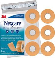 🏊 nexcare waterproof first aid tape for water activities - tears easily, 6 rolls logo