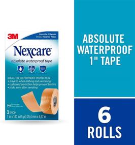 img 2 attached to 🏊 Nexcare Waterproof First Aid Tape for Water Activities - Tears Easily, 6 Rolls