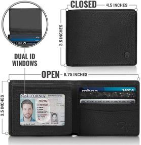 img 1 attached to 🧳 Maximizing Storage Efficiency: Window Wallet Bifold for Convenient Men's Travel Accessories