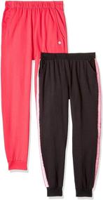 img 2 attached to 👖 Stylish and Comfy: Limited Too Girls' 2 Pack French Terry Joggers
