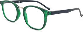 img 3 attached to 👓 In Style Eyes Modern Oval Reading Glasses - Emerald, 2.0x Magnification