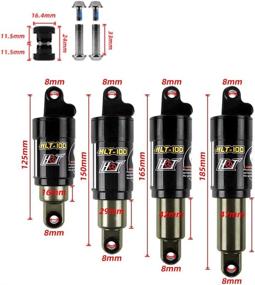 img 2 attached to JFOYH Bicycle Oil Spring Shock Rear Shock Absorber 125mm/150mm/165mm/185mm 750/850/1000LBS with Accessories