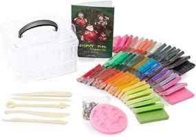 img 4 attached to Pigmented Polymer Clay Tools: DIY Jewelry, Oven Bake Craft Kit - 50 Vibrant Colors, 95 Pieces