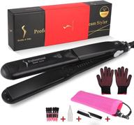 straightener tourmaline straightening professional adjustable logo