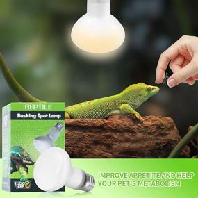 img 2 attached to 🦎 Lucky Herp 100W Reptile Heat Lamp Bulb (2nd Gen) – Efficient Amphibian & Reptile Basking Light Bulb for Turtle, Bearded Dragon, Lizard Heating (2 Pack)