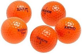 img 2 attached to 48 Pack of Optic Orange Mixed Recycled Golf Balls by Various Brands - Complete with Mesh Bag for Easy Storage