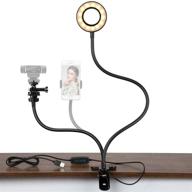 📷 storagegear webcam stand with selfie ring light for live stream and phone holder, compatible with logitech c925e, c922x, c930e, c922, c930, c920, c615, brio 4k - stamws01 logo
