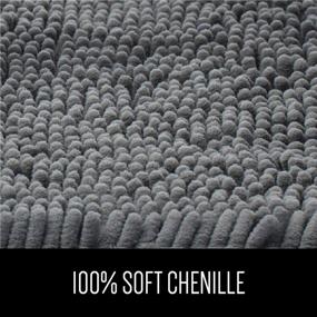 img 1 attached to Gorilla Grip Soft Chenille 2 Piece Area Rug Set - U-Shape Contoured Toilet Base Mat &amp; 30x20 Mat - Absorbent Washable Mats - Quick-Drying Microfiber Bath Rugs for Tub, Bathroom, Beige