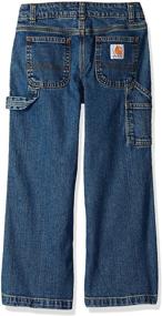 img 2 attached to 👖 Carhartt Boys' Washed Dungaree Pants: Lined and Unlined - Top-Quality Comfort for Young Explorers