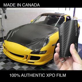 img 3 attached to 🚘 5ft x 1ft VViViD XPO Car Wrap Vinyl Roll with Air Release Technology - Black Carbon Fiber