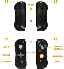 img 3 attached to 🎮 SADES Wireless Nintendo Switch Controller Replacement - Left & Right Joy Pad, Motion Control, Wake-up & NFC Support