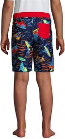 img 1 attached to 🩳 Lands' End Boys Print Swim Trunks: Stylish Summer Essentials for Boys