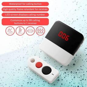 img 4 attached to 🔔 PagingPro 2021 Model: Wireless Caregiver Pager with Screen Alert, Call Bell, and Buzzer for Patient Help in Senior Homes, Clinics, and Nursing Homes (1 Receiver & 2 Call Buttons)