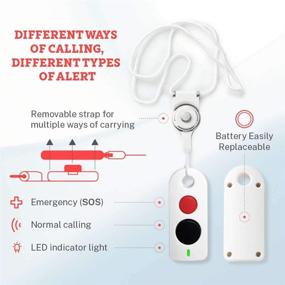 img 1 attached to 🔔 PagingPro 2021 Model: Wireless Caregiver Pager with Screen Alert, Call Bell, and Buzzer for Patient Help in Senior Homes, Clinics, and Nursing Homes (1 Receiver & 2 Call Buttons)