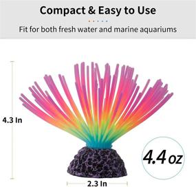 img 2 attached to ✨ Uniclife Imitative Rainbow Sea Urchin Ball: Glowing Aquarium Ornament for Fish Tank Decoration