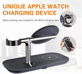 img 1 attached to 🔌 Magnetic Wireless Charger Station: Fast 3-in-1 Charging for iPhone 13, 12, Pro, Pro Max, Mini - Magsafe Charger Stand with 18W QC3.0 Adapter for iWatch and AirPods