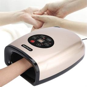 img 4 attached to 👐 Cordless Electric Hand Massager with Compression - 3 Pressure Levels for Therapy, Rechargeable Hand Massager Machine for Arthritis, Pain Relief, Carpal Tunnel, and Finger Numbness