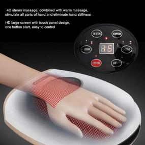 img 1 attached to 👐 Cordless Electric Hand Massager with Compression - 3 Pressure Levels for Therapy, Rechargeable Hand Massager Machine for Arthritis, Pain Relief, Carpal Tunnel, and Finger Numbness