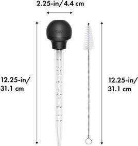 img 3 attached to 🔥 OXO Good Grips Baster with Cleaning Brush - Black: Your Perfect Kitchen Companion for Flavorful Juicy Results!