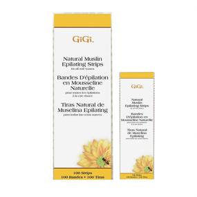 img 4 attached to 🏻 Gigi Muslin Strips 200 Pack - Small & Large Sizes, 100 Ct Each: Effective Hair Removal Solution