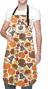 img 2 attached to Bib Apron Waterdrop Resistant Thanksgiving