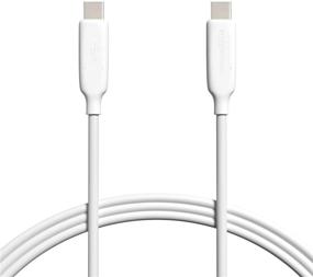 img 4 attached to Высокоскоростной кабель USB-C3.1 Gen1 на USB-C мощностью 60 Вт от Amazon Basics - длина 3 фута, белый: быстрая зарядка и передача данных.