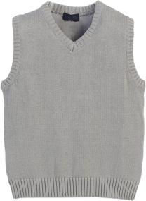 img 2 attached to Boys' Clothing: Gioberti 👕 V-Neck Knitted Pullover Sweater for Sweaters