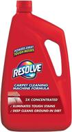 🧼 resolve professional steam carpet cleaner solution shampoo: 96oz, 2x concentrate, safe for bissell, hoover & rug doctor logo