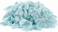 cys excel frosted light blue sea glass (4 lbs, approx. 6 cups) - vase filler and aquarium nautical decor for art crafts - multiple color options logo