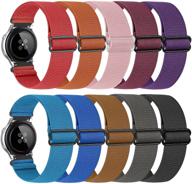 📱 shuyo 20mm nylon sport quick release replacement band for samsung galaxy watch 42mm/active2 44mm 40mm/gear sport/gear s2 classic/garmin vivoactive 3/forerunner 645/ticwatch - 10 pack logo