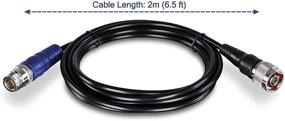 img 2 attached to 🔌 TRENDnet 6.5 ft. (2M) N-Type Male to N-Type Female Antenna Cable - TEW-L402