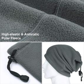 img 1 attached to 🧣 WarmGaiter: The Ultimate Windproof Winter Accessory for Men's Outdoor Adventures
