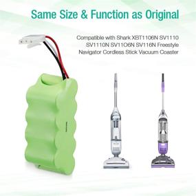 img 2 attached to 🔋 FirstPower 3.5Ah 10.8V Battery - Compatible with Shark Freestyle Navigator Cordless Stick Vacuum XBT1106N SV1110 SV1106N SV1110N SV11O6N SV116N